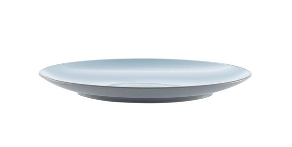 Grey & Blue Plastic Plate 27cm