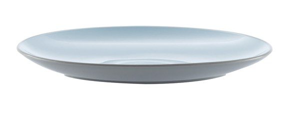 Grey & Blue Plastic Plate 21.5cm