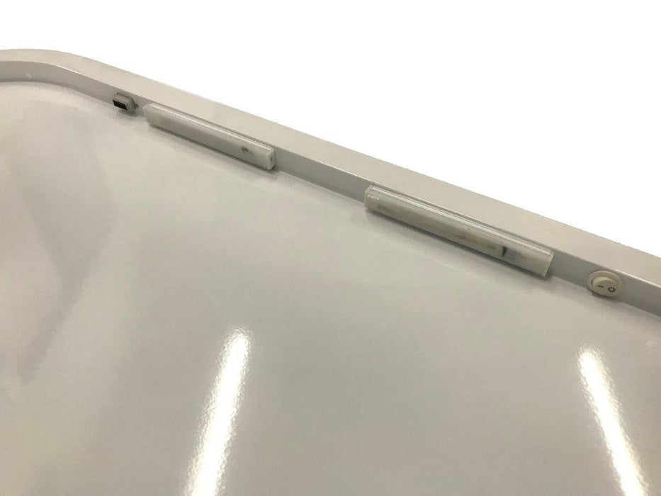 White Picnic Table LED & USB Port 800mm