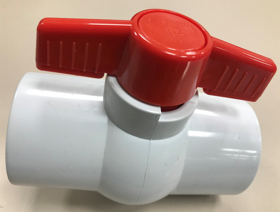 PVC Ball Valve 38mm Threaded F/F