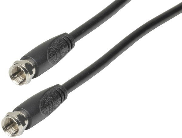 F Plug To F Plug Black 1.5M